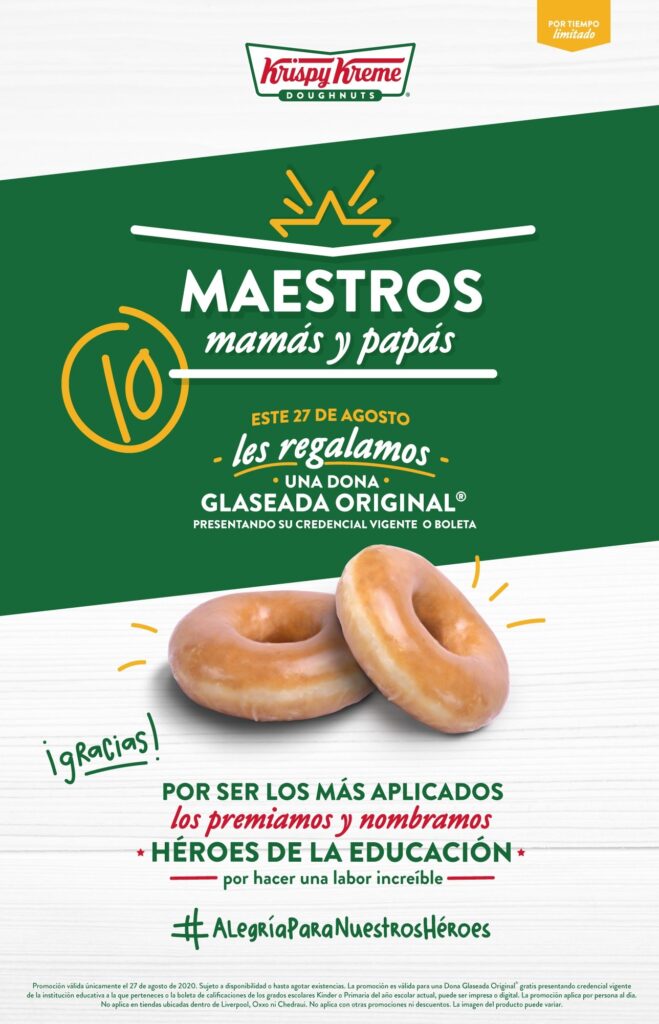 Krispy Kreme Héroes de la Educación