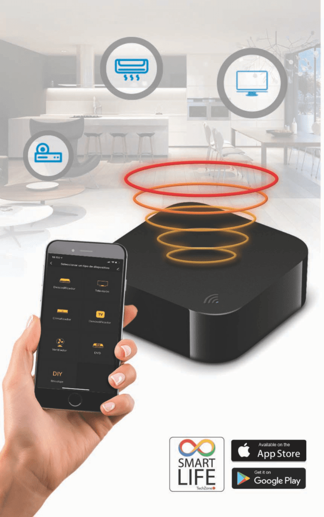 control remoto infrarrojo