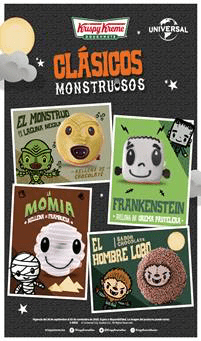 Krispy Kreme los Clásicos Monstruosos terroríficos
