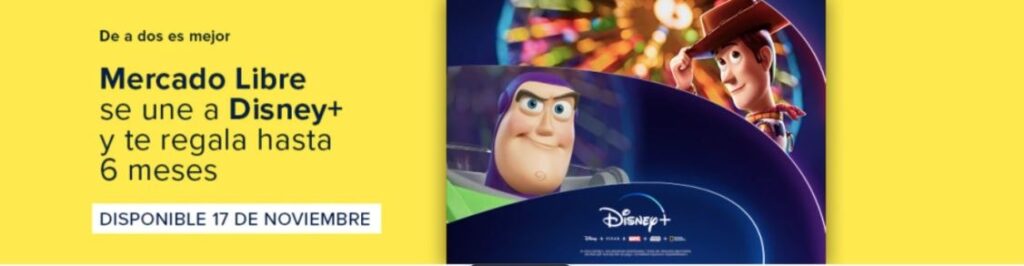 Mercado Libre se une a Disney+