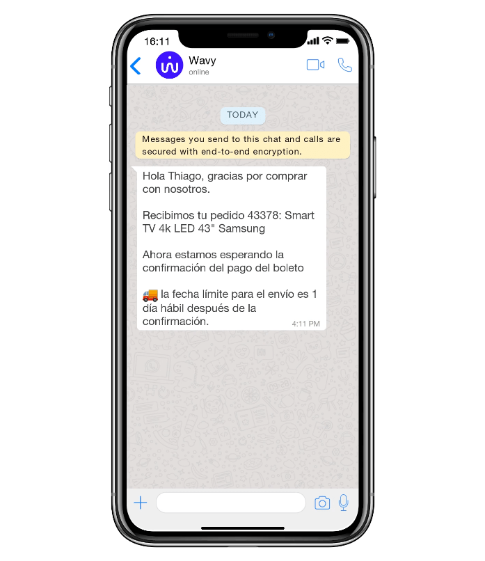 Wavy será habilitador de nuevas funciones en WhatsApp para ofrecer productos, servicios y descuentos