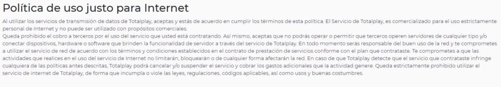 Política de uso justo PUJ