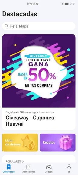 Nueva versión de AppGallery
