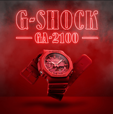 G-Shock GA-2100-4ACR full red 