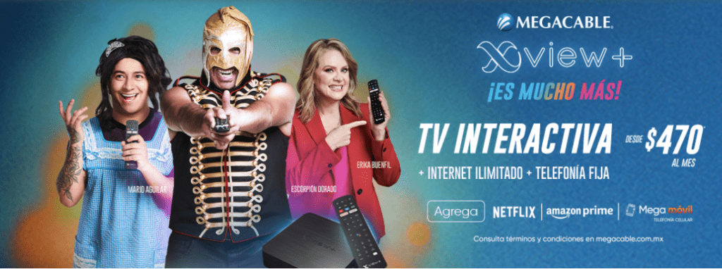 Megacable lanza XVIEW+