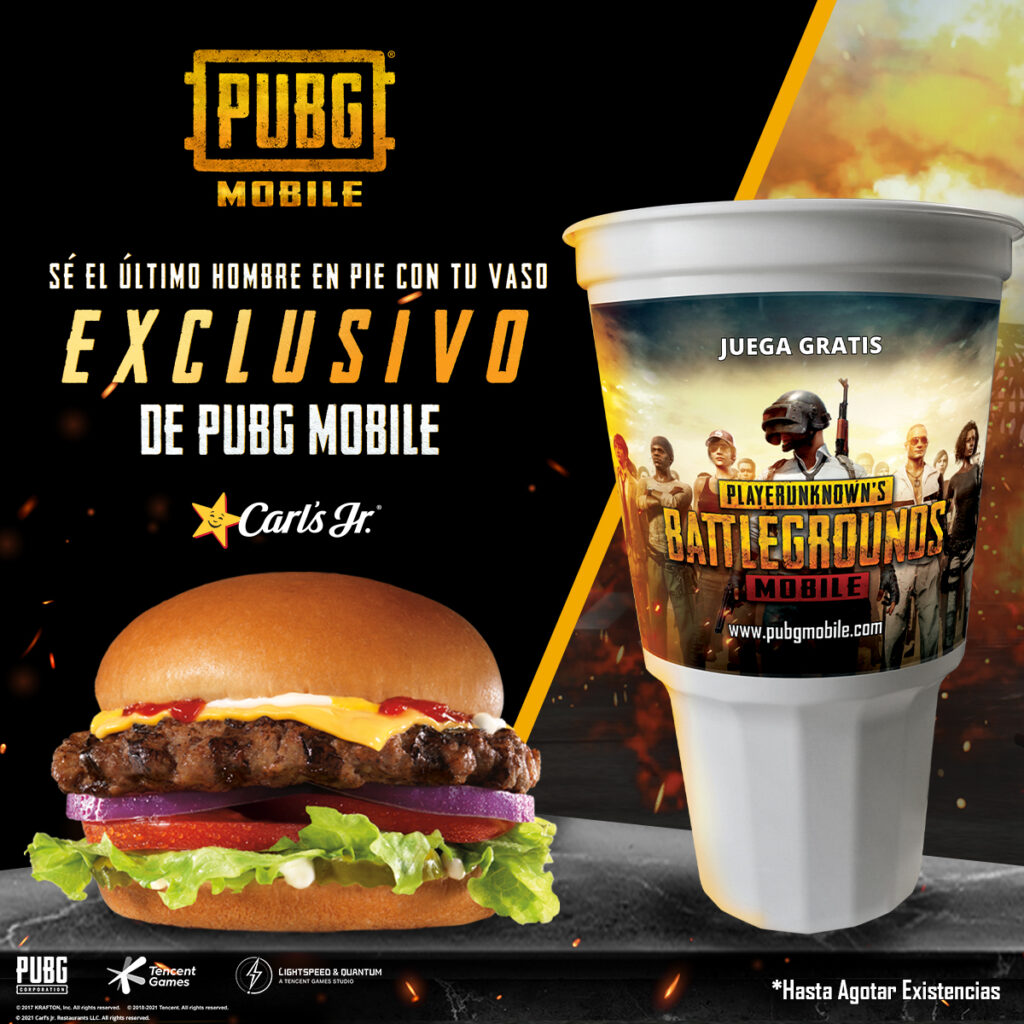Pubg mobile y Carl’s Jr.