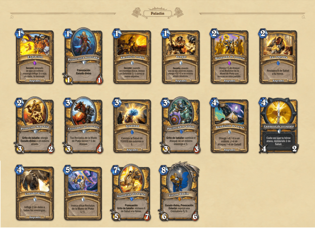Set Esencial de Paladín de Hearthstone: Forjados en los Baldíos