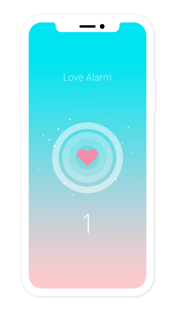 Aplicación Love Alarm 