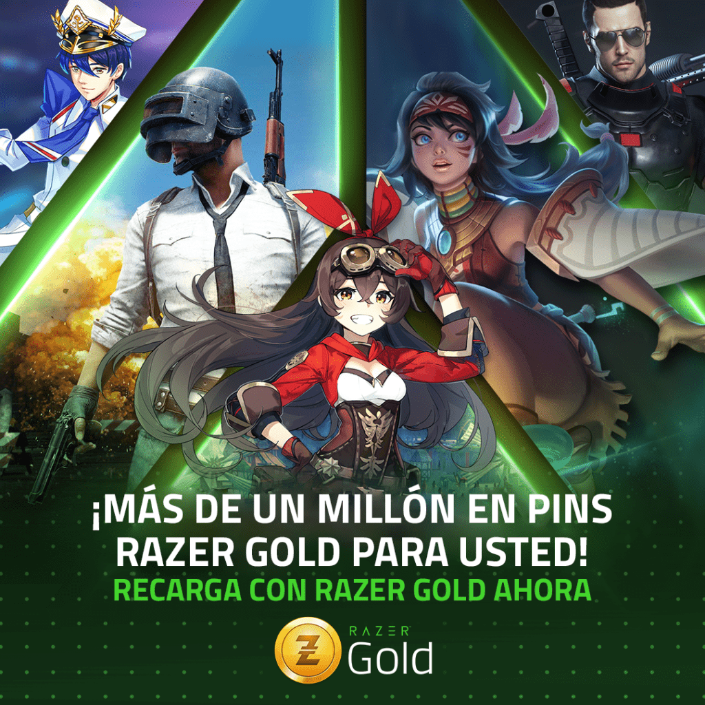 Gold regala $1 millón USD en bonificación Razer Gold 