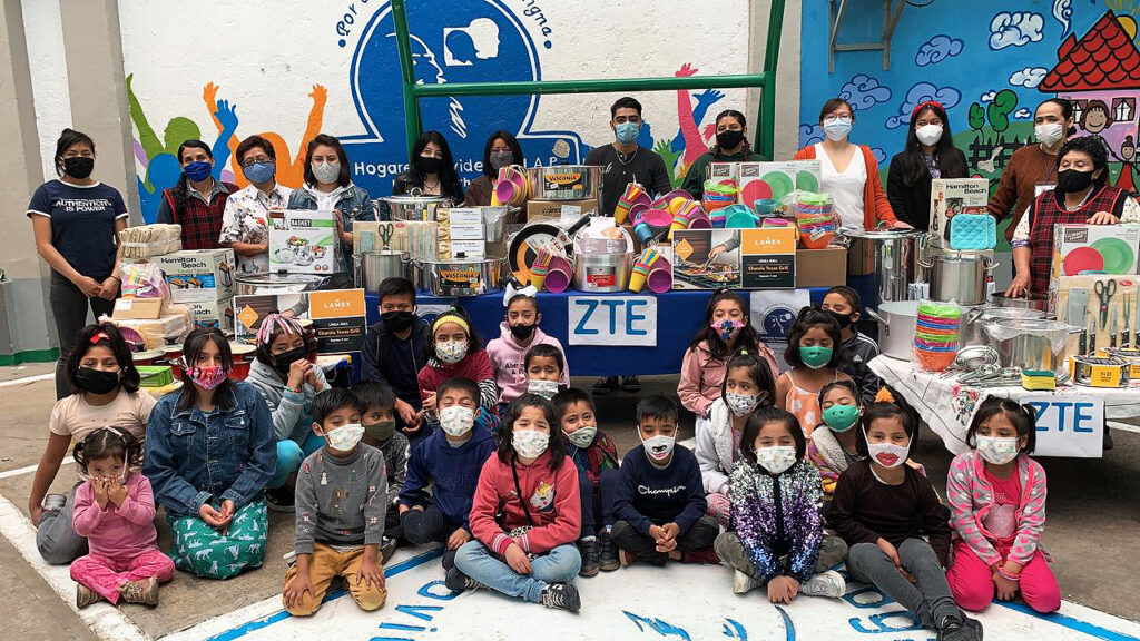 zte apoya a hogares providencia 