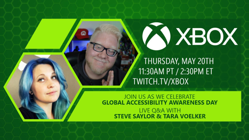 xbox  Día Mundial de Concientización sobre la Accesibilidad.