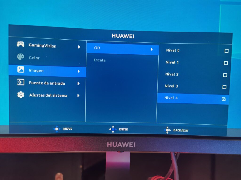 Huawei MateView GT OSD