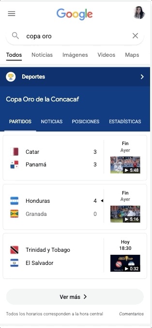 google copa oro