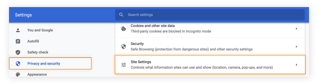 notificaciones de Chrome