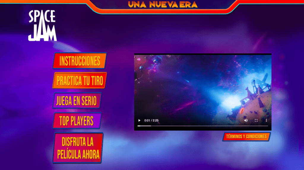 minijuego space jam juego