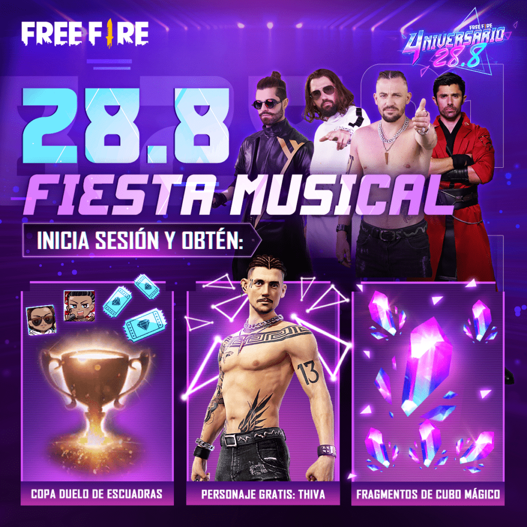 4° aniversario Free Fire