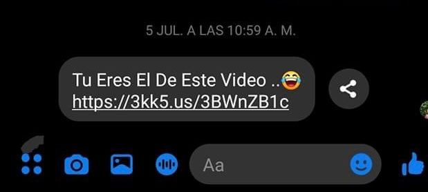 Estafas redes virus mensaje