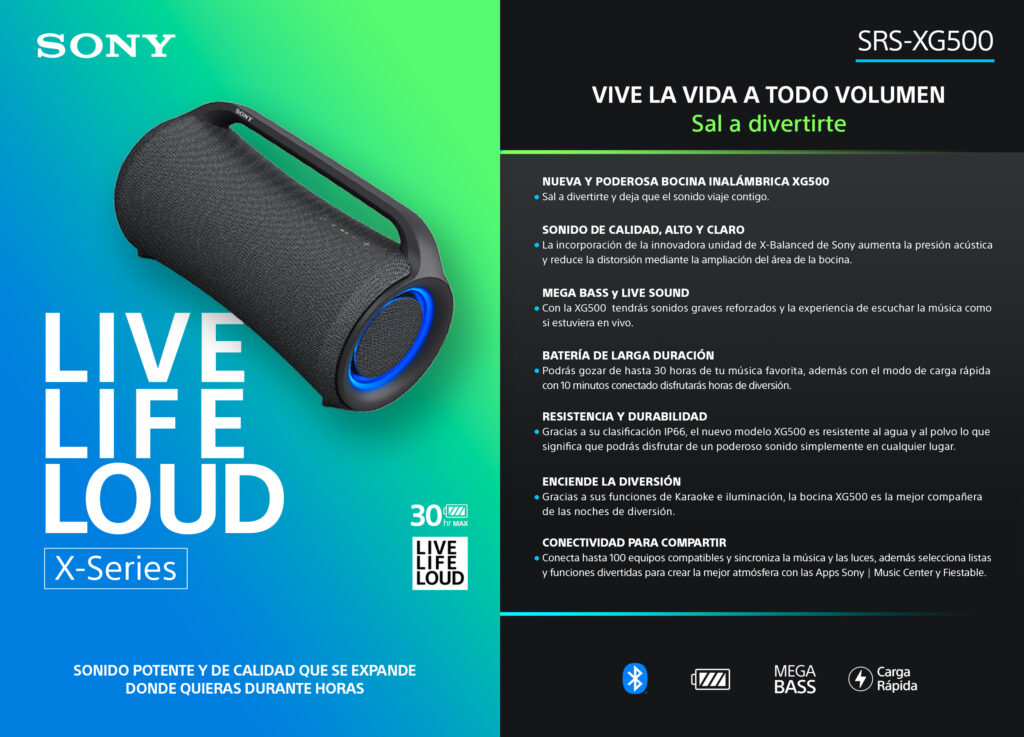 Bocinas Serie X Sony XG500