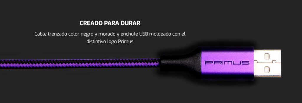 Cable USB morado 