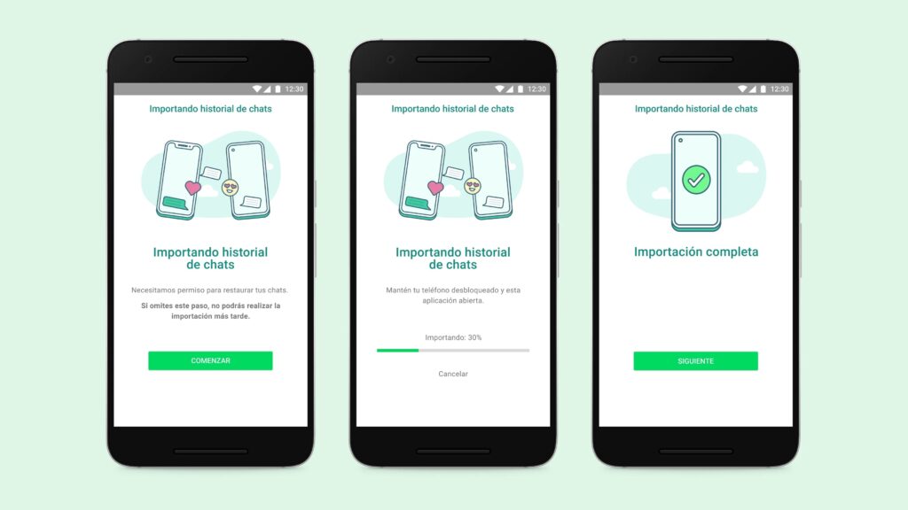 whatsApp chats transferir iOS Android