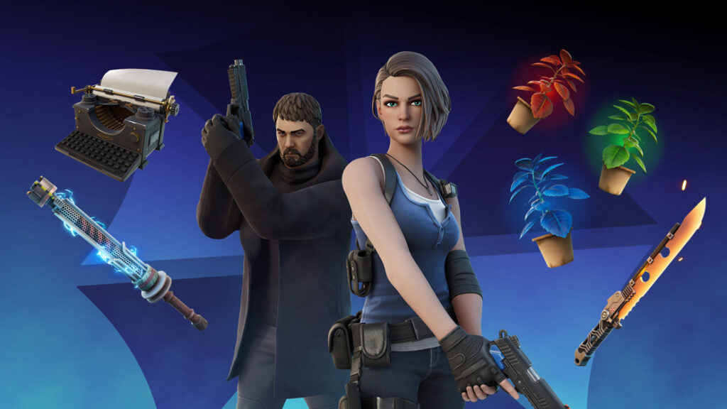 “Chris Redfield” y “Jill Valentine” Fortnite