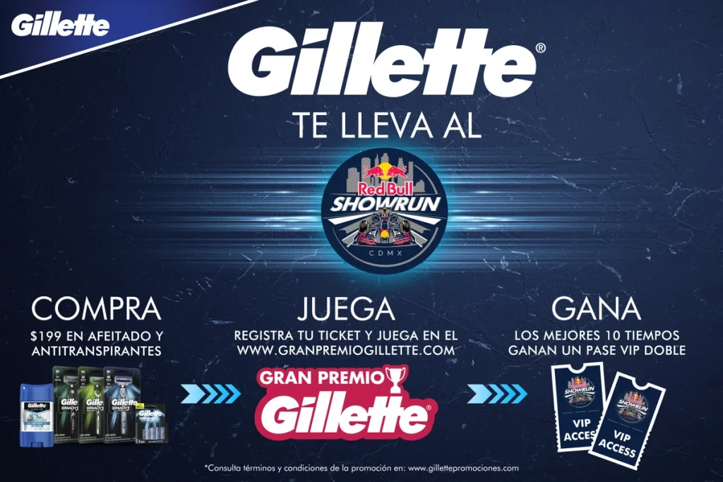 gillette Red bull show run