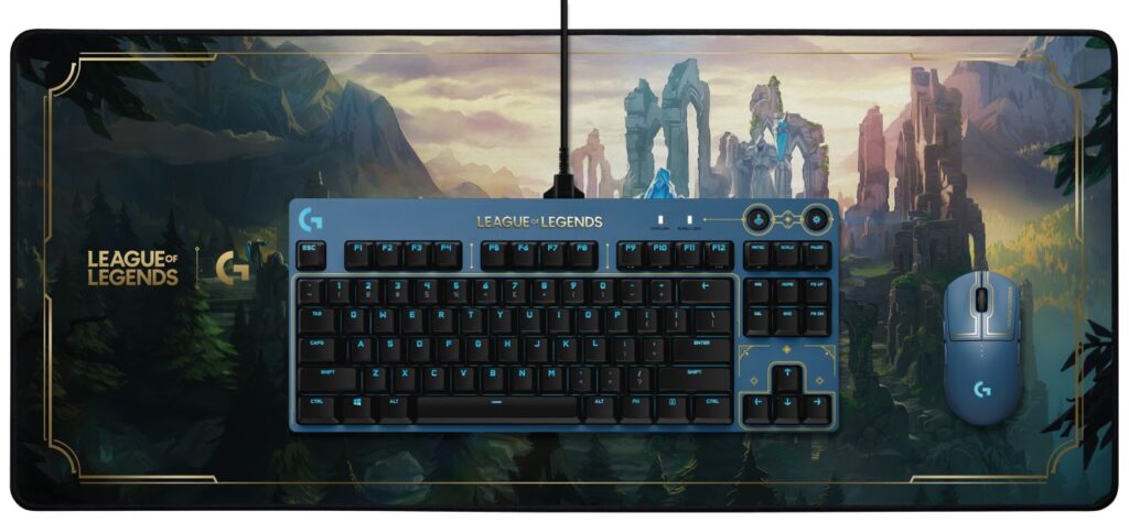 Mouse pad oficial de league of Legends Logitech G y Riot Games presentan los periféricos oficiales de League of Legends