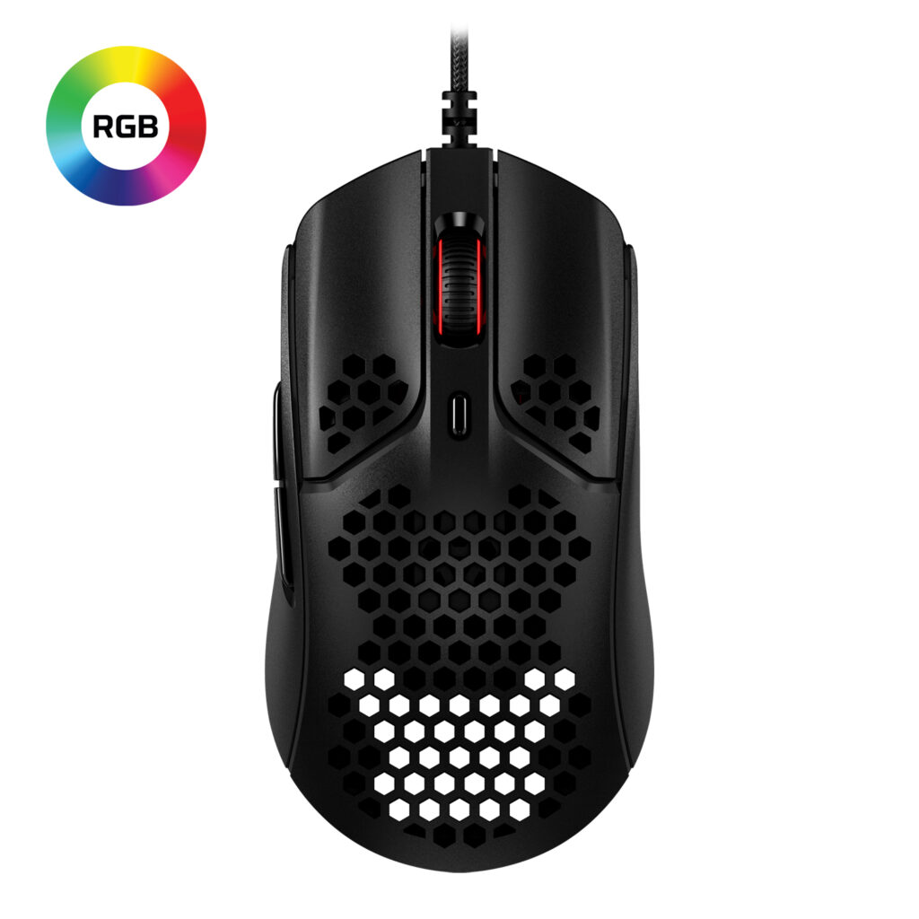 mouse diseño de panal Hyperx Pulsefire Haste