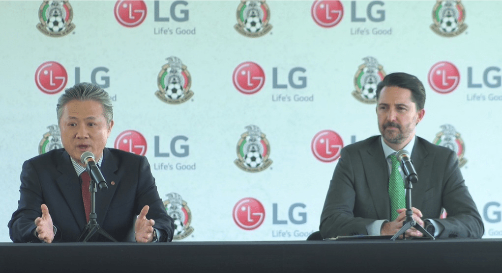 LGpatrocinador oficial de la Selección nacional de México