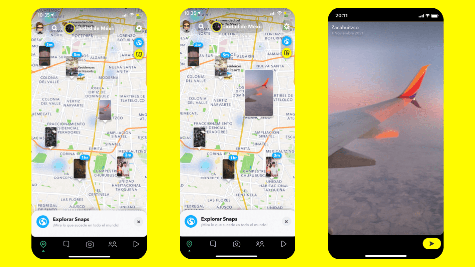 Layers snap map