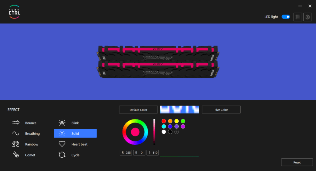 Controla el RGB de las Kingston Fury Renegade con Fury Ctrl. 