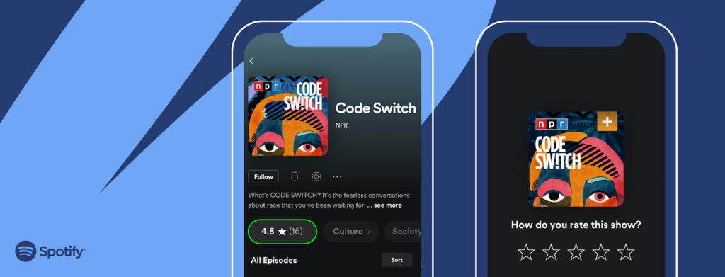 calificar podcasts spotify