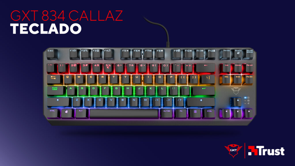 CES 2022 Trust Gaming teclado GXT 834 CALLAZ