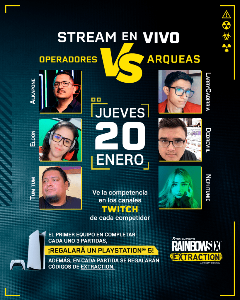 transmisiones Rainbow Six Extraction