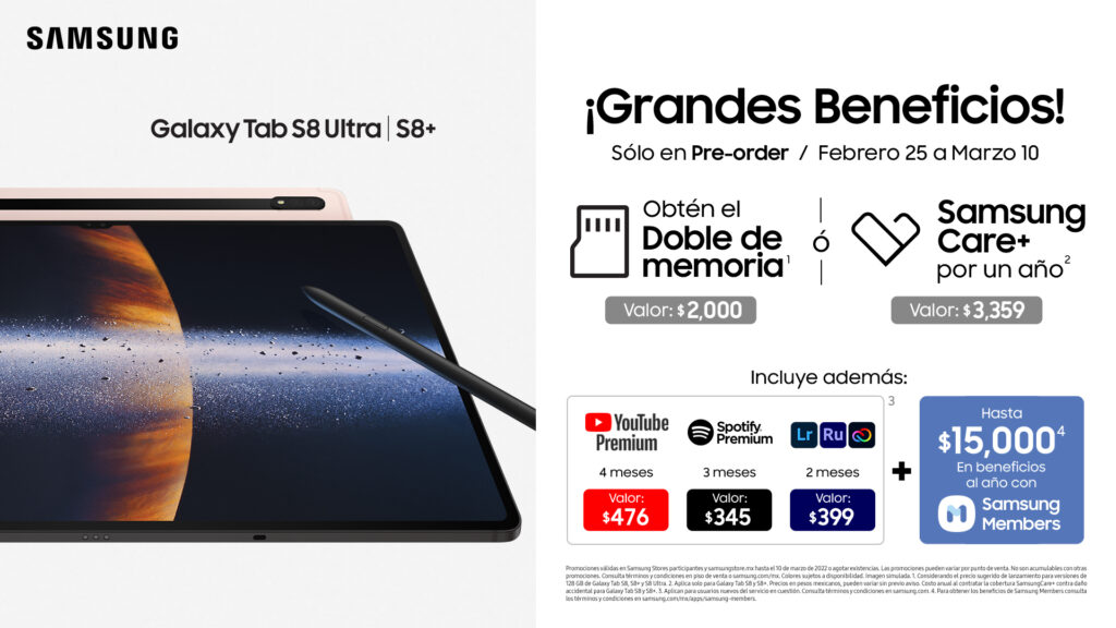 preventa Galaxy Tab S8