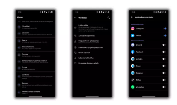 duplicar aplicaciones OnePlus