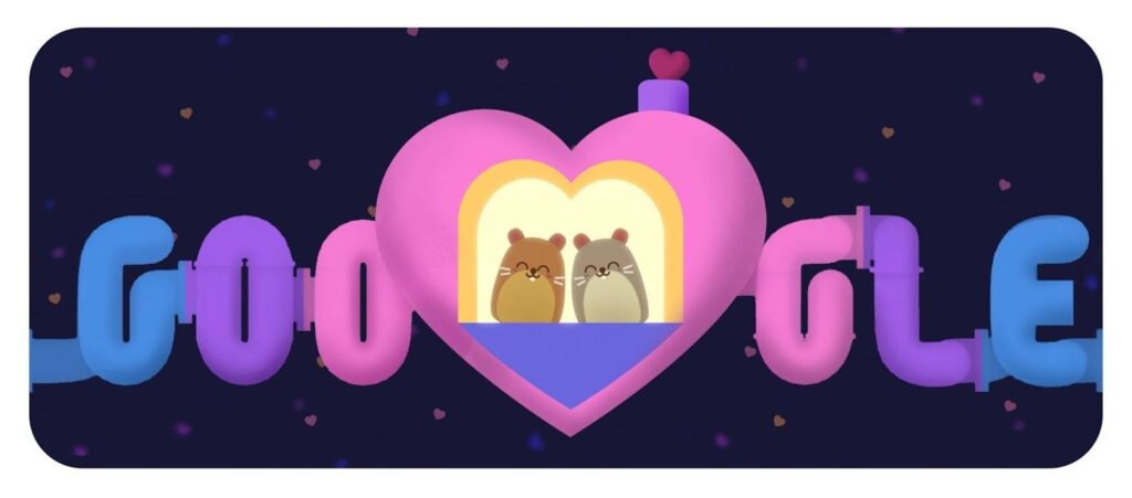 Google Doodle San Valentín