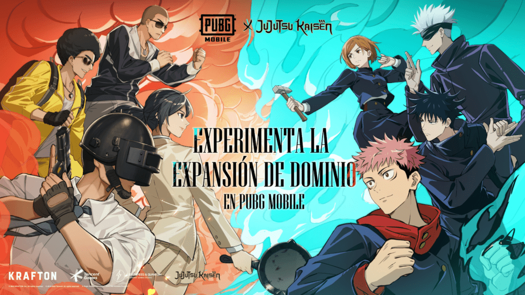 PUBG Mobile y Jujutsu Kaisen