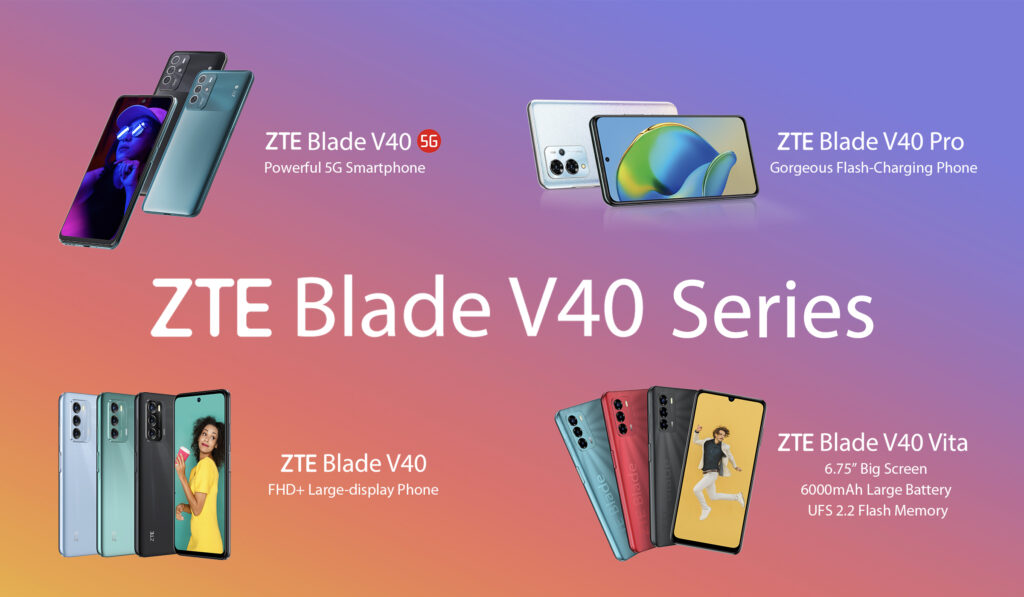 MWC 2022 zte v40 series