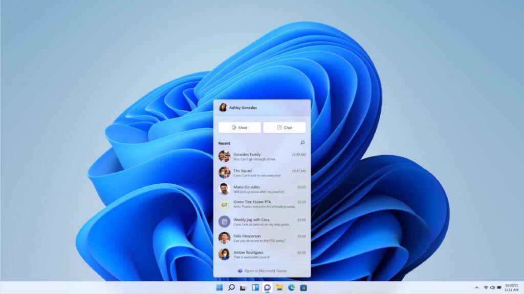 Microsoft Teams windows 11