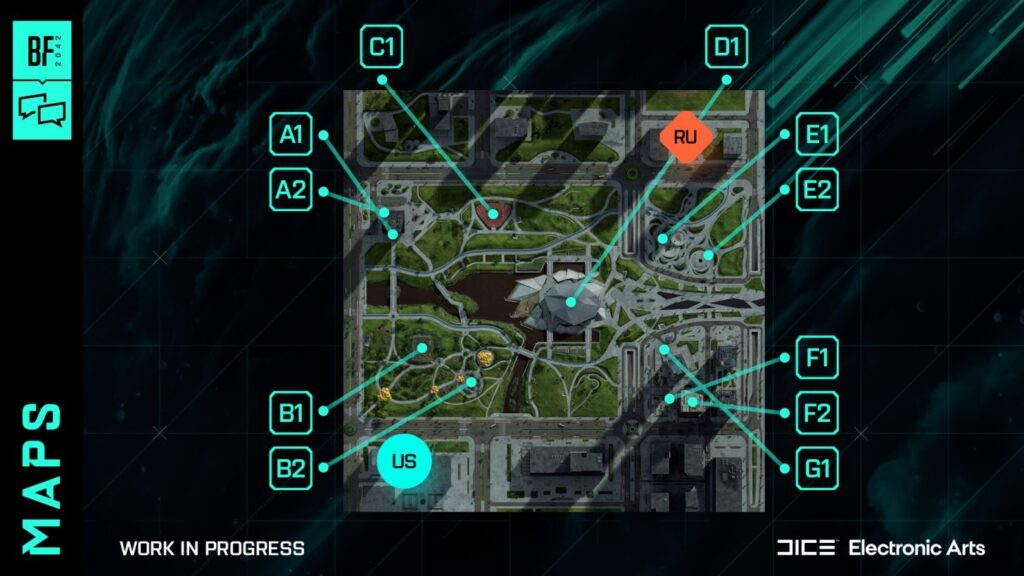 Battlefield 2042 mapas
