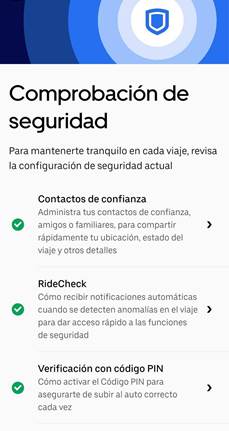 Uber seguridad