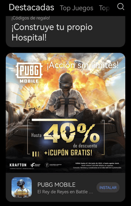 Huawei nova Y70 juegos móviles
