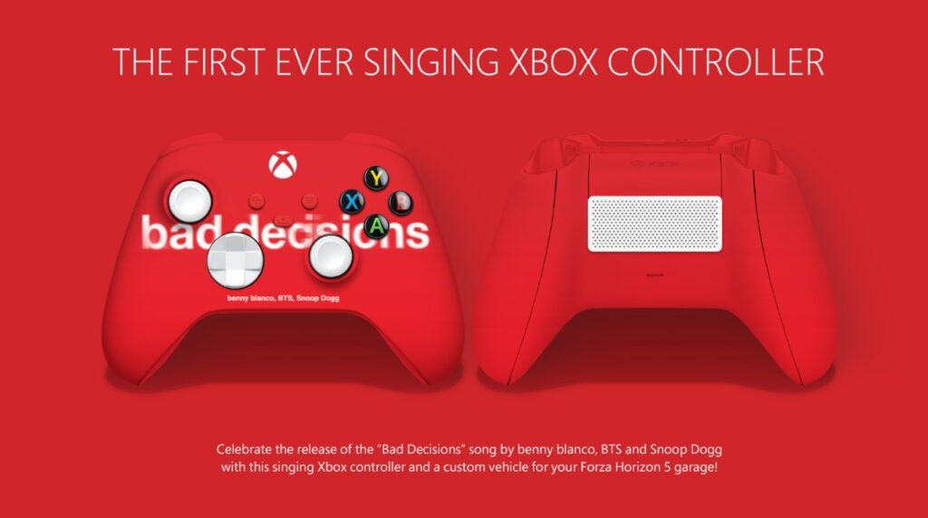 Control de Xbox reproductor música
