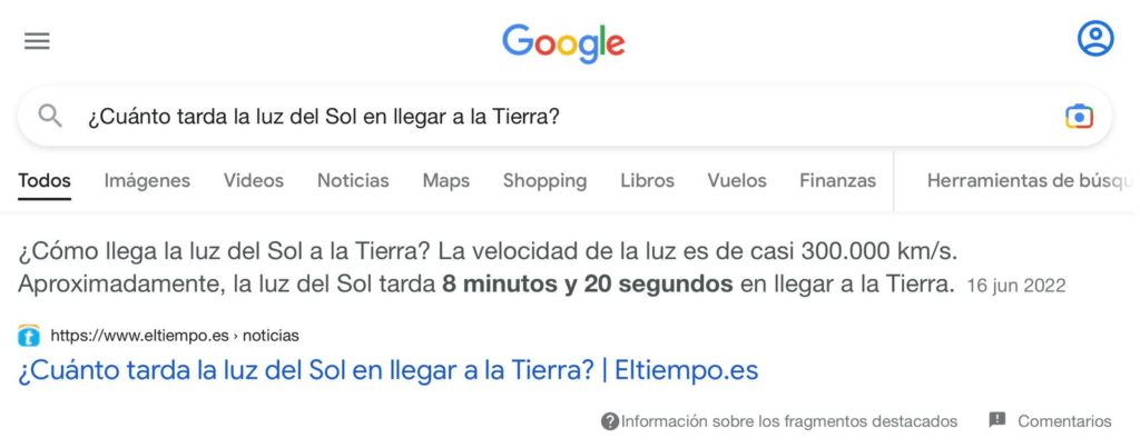 Google información