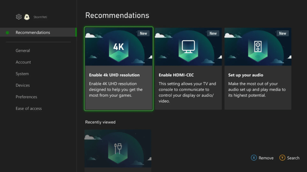 Actualización de noviembre Xbox