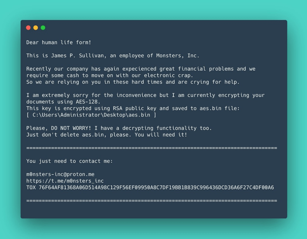 ESET ransomware