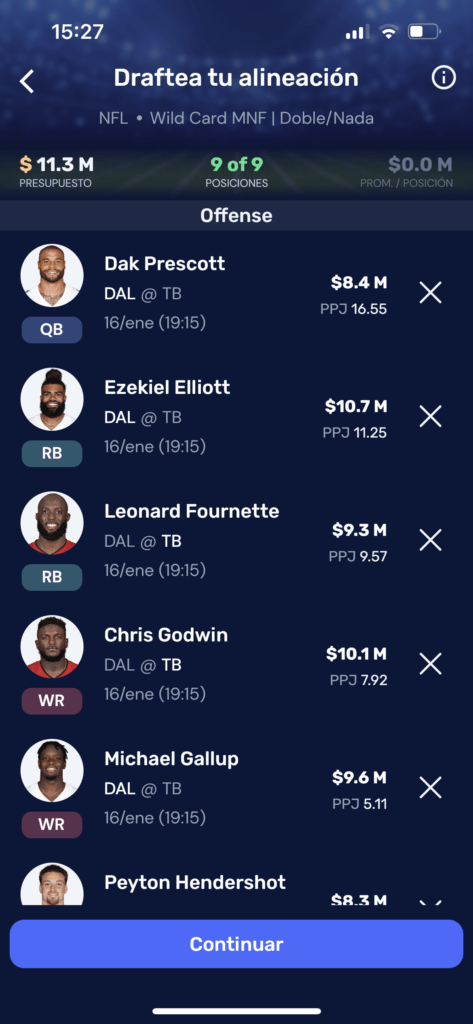 Daily Fantasy Sports Draftea