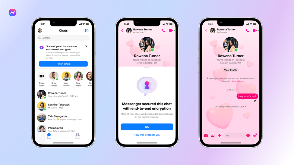 Cifrado extremo a extremo Messenger