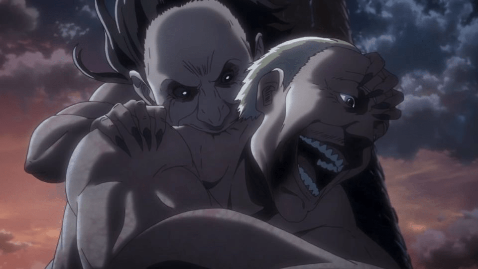 escenas de acción de Attack on Titan